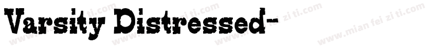 Varsity Distressed字体转换